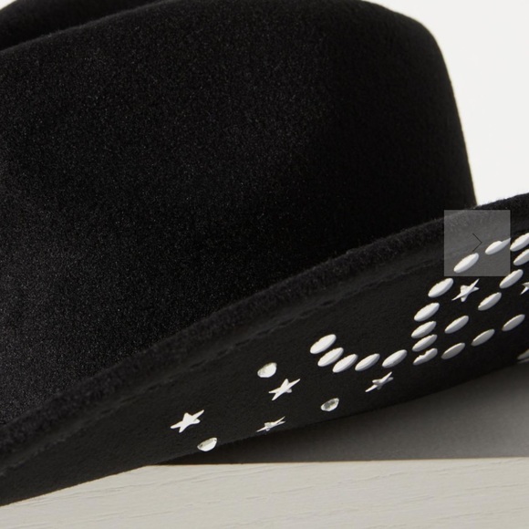 NWT Anthropologie Studded-Brim Rancher Hat main image 4